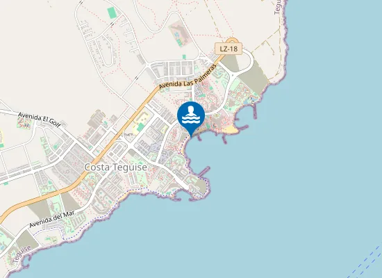 Map of PLAYA CUCHARAS (LAS) PM1