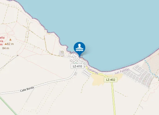 Map of PLAYA CALETA (LA) (CALETA DE FAMARA) PM1