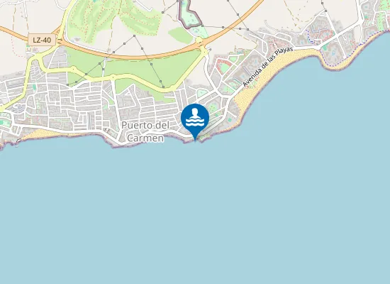 Map of PLAYA BARRANQUILLO PM1