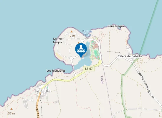 Map of PLAYA RIA DE LA SANTA (LA) (SANTA SPORT) PM1