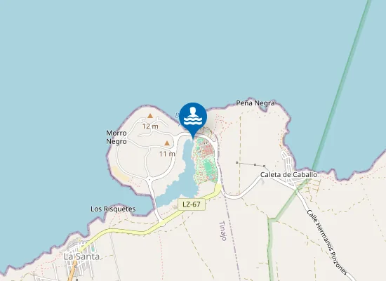 Map of PLAYA RIA DE LA SANTA (LA) (SANTA SPORT) PM2