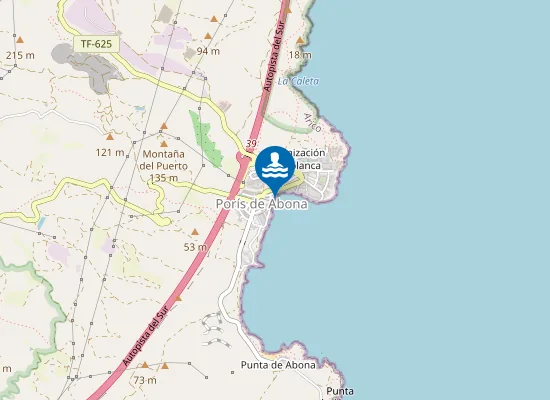 Map of PLAYA PORIS DE ABONA PM1