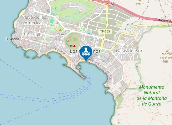 Map of PLAYA CRISTIANOS (LOS) PM2