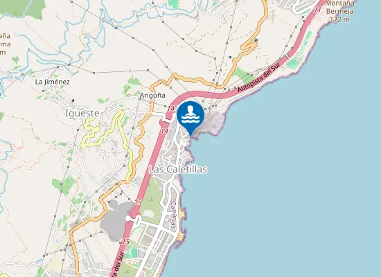 Map of PLAYA CALETILLAS (LAS) PM1
