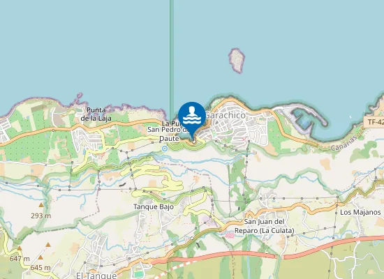 Map of PLAYA MUELLE (EL) -GARACHICO PM1