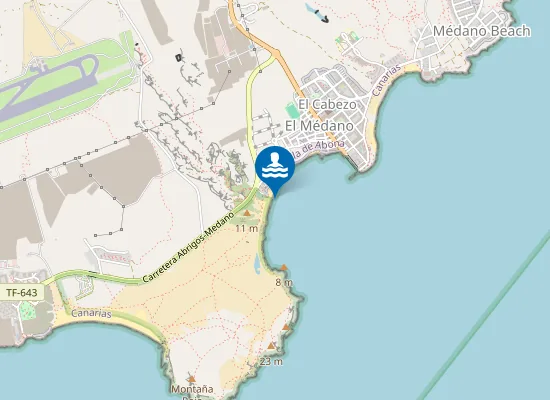 Map of PLAYA MEDANO (EL)-LEOCADIO MACHADO PM1