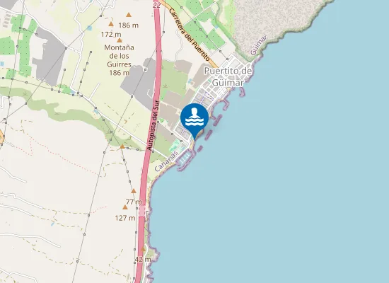 Map of PLAYA CABEZO (EL)-PASEO DE LAS PALMERAS PM1