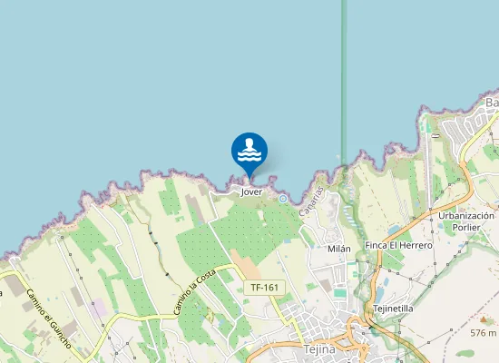 Map of PLAYA PISCINA NATURAL DE JOVER PM1