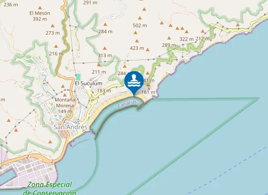 Map of PLAYA TERESITAS (LAS) PM3