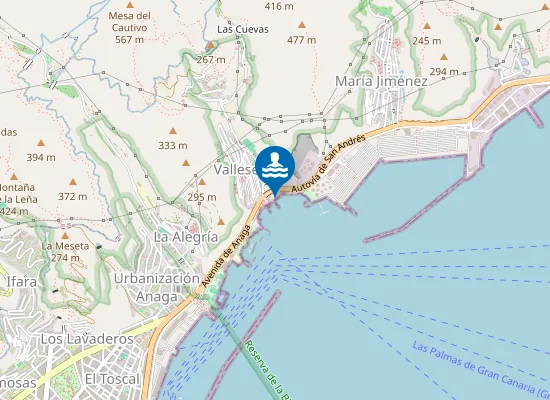 Map of PLAYA VALLESECO PM1