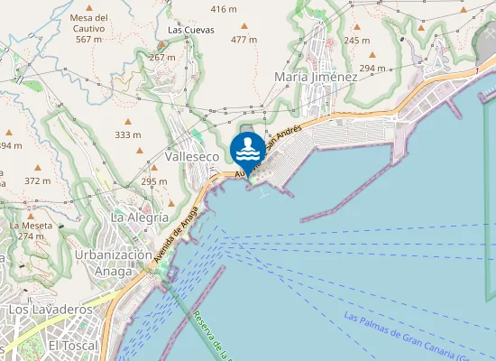 Map of PLAYA VALLESECO- EL BLOQUE PM1