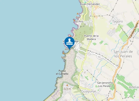 Map of PLAYA ARENA (LA) (MESA DEL MAR) PM1