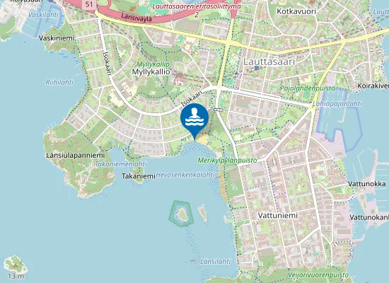 Map of LAUTTASAARI