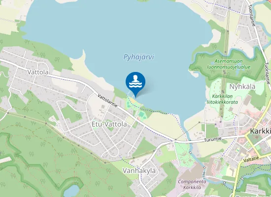 Map of PYHAJARVEN UIMARANTA