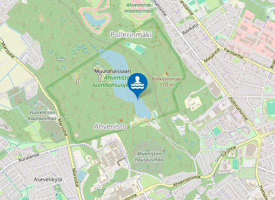 Map of Ahvenistonjarvi