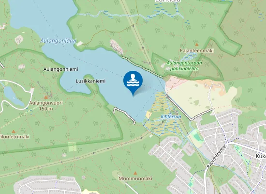 Map of Aulangonjarvi Kihtersuo