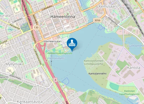 Map of VANAJAVESI UIMAHALLIN RANTA