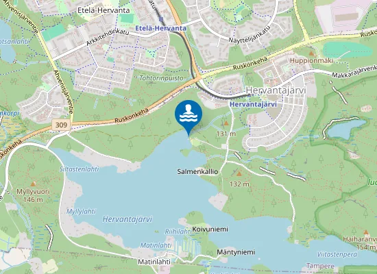 Map of HERVANTAJARVI