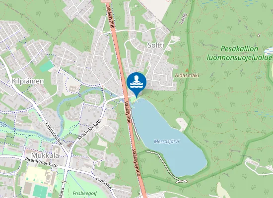 Map of MERRASJARVI