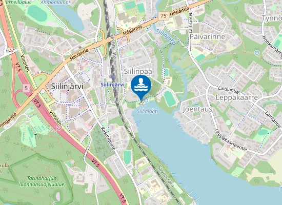 Map of SIILINLAHDEN RANTAUIMALA