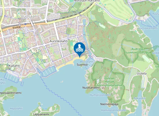 Map of Aurinkolahti