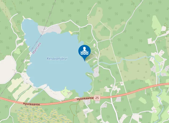 Map of Keravanjarvi