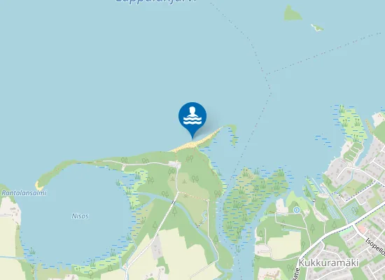 Map of SARKKIEN UIMARANTA LAPPALANJARVI