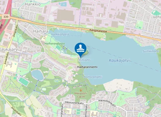 Map of Kaukajarvi Riihiniemi