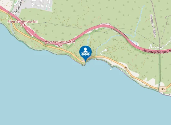 Map of PETRA TOU ROMIOU