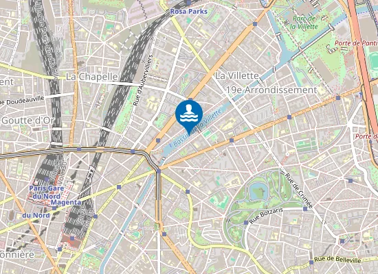 Map of BASSIN DE LA VILLETTE