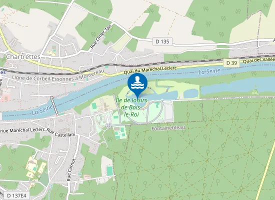 Map of BOIS-LE-ROI - BASE REGIONALE DE LOISIRS
