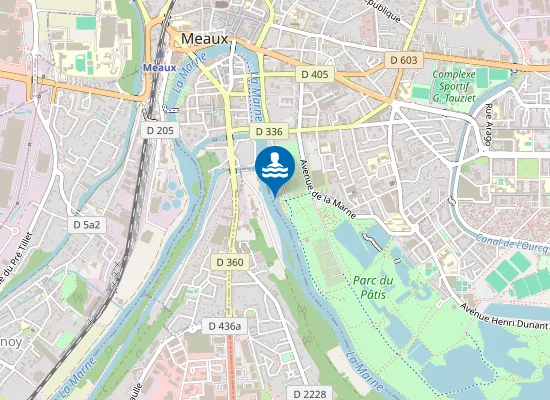 Map of MEAUX - PLAGE DU CHEMIN DES PATIS