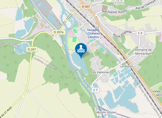 Map of SOUPPES-SUR-LOING - BASE DE LOISIRS