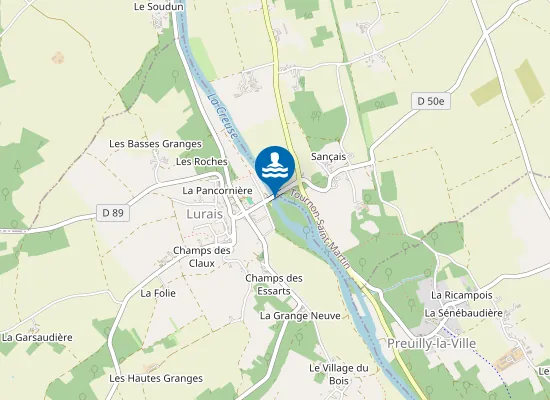 Map of RIVIERE CREUSE