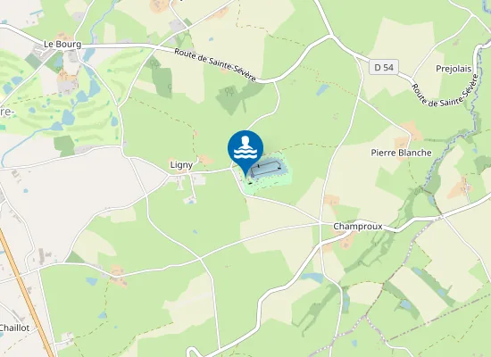 Map of PLAN D'EAU LIGNY