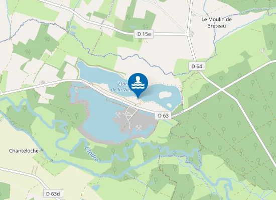 Map of PLAN D'EAU ST GENOU