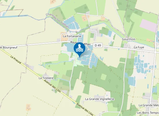 Map of LES PIECES DE LA PLAINE BASSIN No4