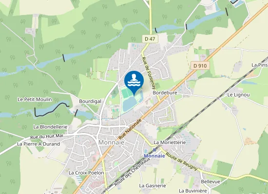 Map of PLAN D'EAU DE L'ARCHE