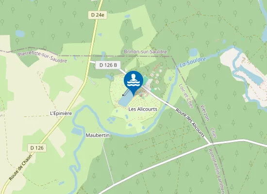 Map of CAMPING PARC DES ALICOURTS