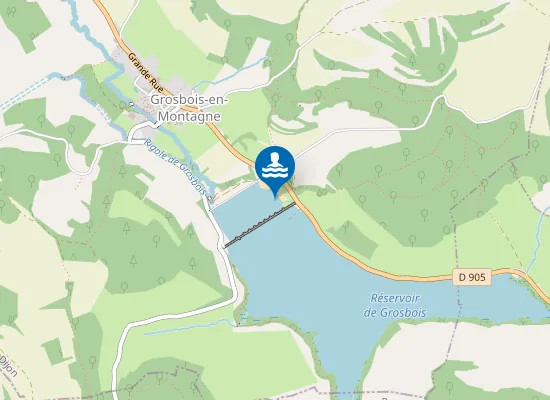 Map of GROSBOIS-CONTRE RESERVOIR