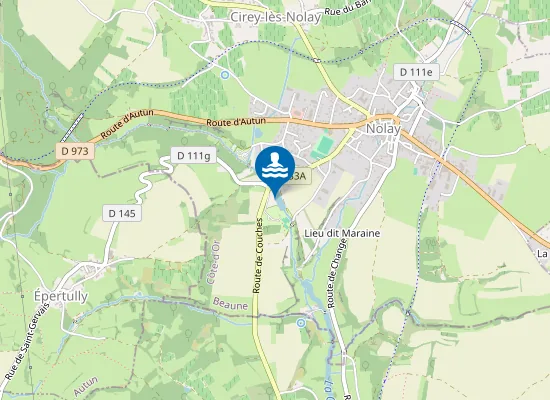 Map of RUISSEAU DES BRUYERES (VERS CAMPING)