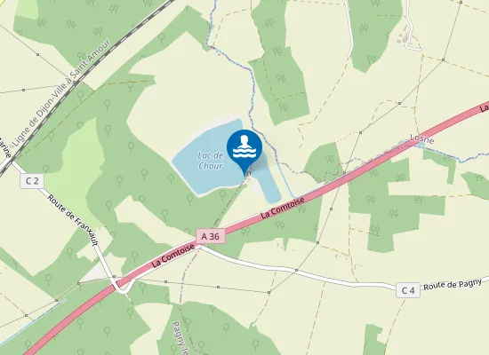 Map of LAC DE CHOUR