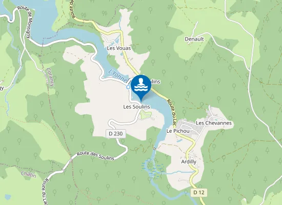 Map of BAIGNADE DES SOULINS