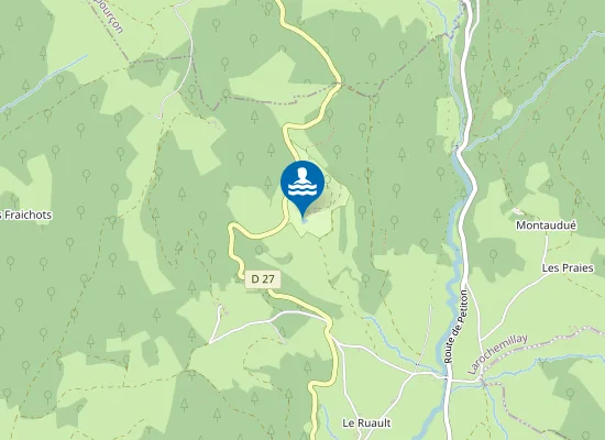 Map of CAMPING DE LA FORET