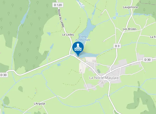 Map of ETANG DU MARNANT