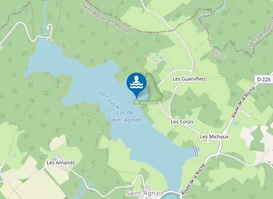 Map of LAC DE ST-AGNAN