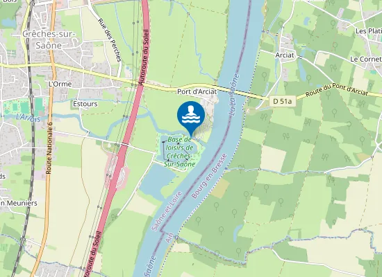 Map of PLAN D'EAU DES SABLONS