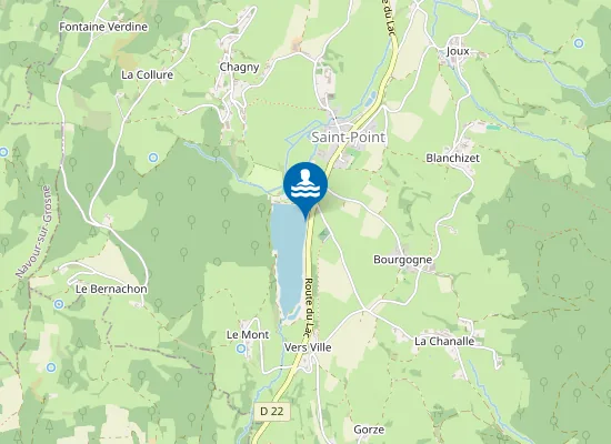 Map of LAC INTERCOMMUNAL SAINT POINT