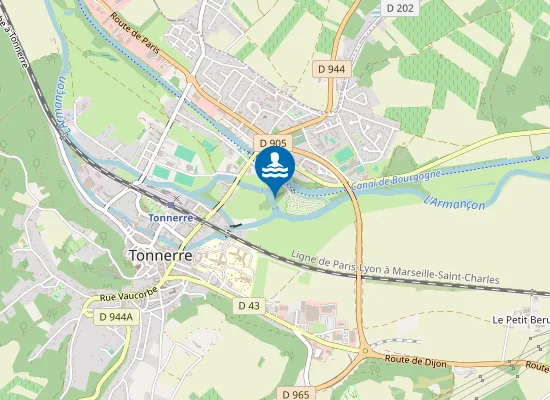 Map of TONNERRE - LA CASCADE