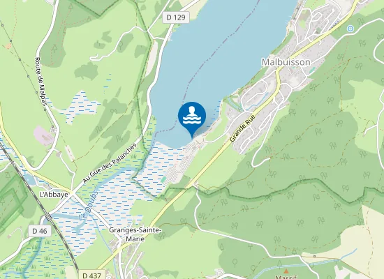 Map of PLAGE LES PERRIERES